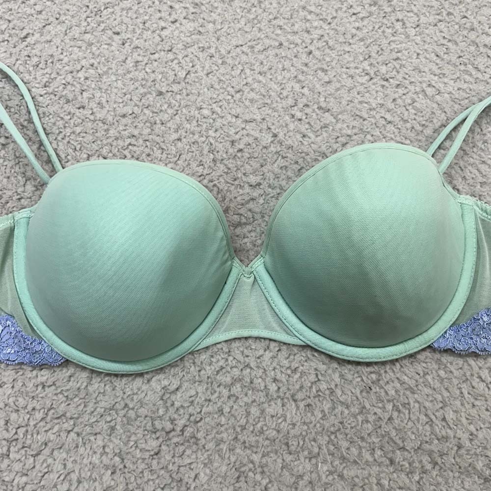 Wonderbra Bra 38B T-Shirt Bra 7412 Seamless Underwire Mesh Sides